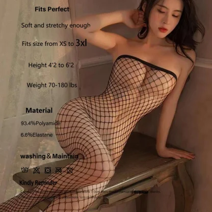 Seductive Open Crotch Bodysuit - Image 7